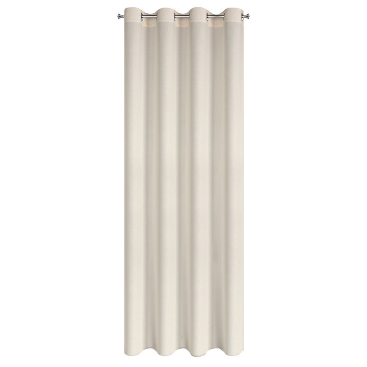 Perdea ADELINA, Eurofirany, 140x250cm, material mat, natural, 8 prinderi
