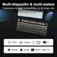 Безжична механична геймърска клавиатура, AULA F75 PRO, 3 режима (Bluetooth/2.4G/Кабел), Hot-Swap, RGB, Anti-Ghosting, Компактна 75%, 4000mAh батерия, 266ч автономност, LEOBOG Reaper, Сив градиент