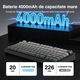Безжична механична геймърска клавиатура, AULA F75 PRO, 3 режима (Bluetooth/2.4G/Кабел), Hot-Swap, RGB, Anti-Ghosting, Компактна 75%, 4000mAh батерия, 266ч автономност, LEOBOG Reaper, Сив градиент
