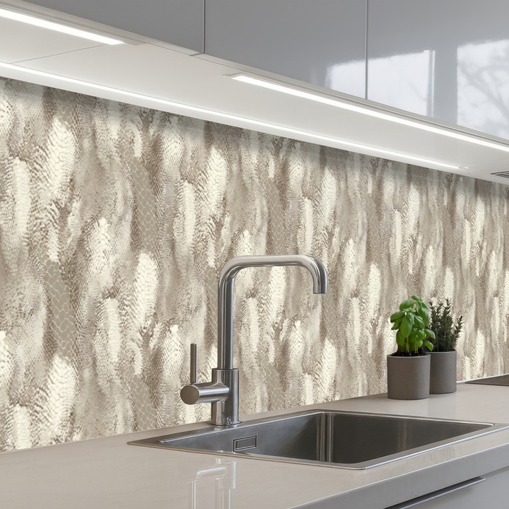 Panou bucatarieProtectie aragaz, Antistropi, Termorezistent 400x80 cm