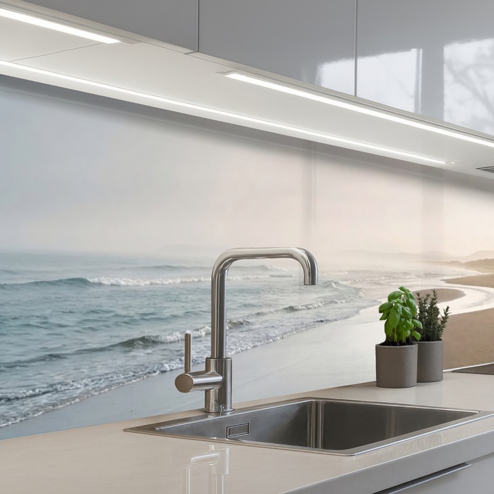 Кухненски панелЗащита за готварска печка, Против пръски, Термоустойчив 300x60 см