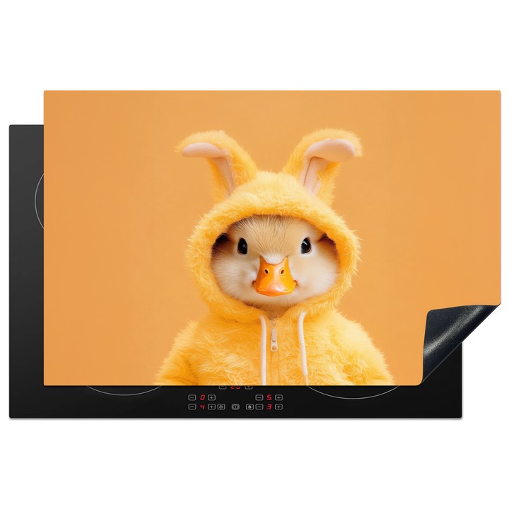 Защита за индукционен плот, Защита за готварска печка, Капак за плот, Против надраскване, Декор за кухня Жълт 81x52 см