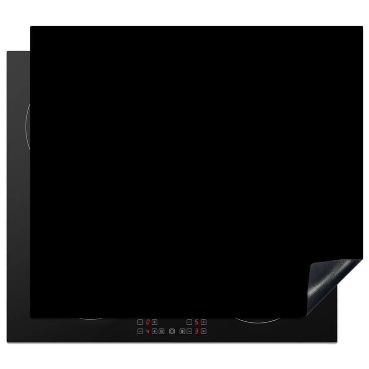 Защита за индукционен плот, Защита за готварска печка, Капак за плот, Против надраскване, Декор за кухня Черен 59x51 см