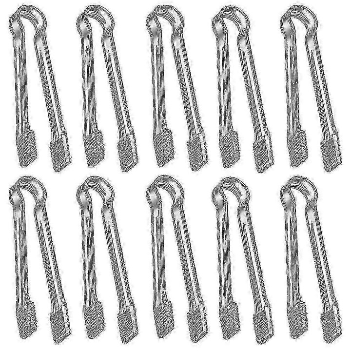 Set 10 Polonice Mini din Plastic Transparent pentru Servire, Tine Alimentele Ferm, Dimensiune Potrivita