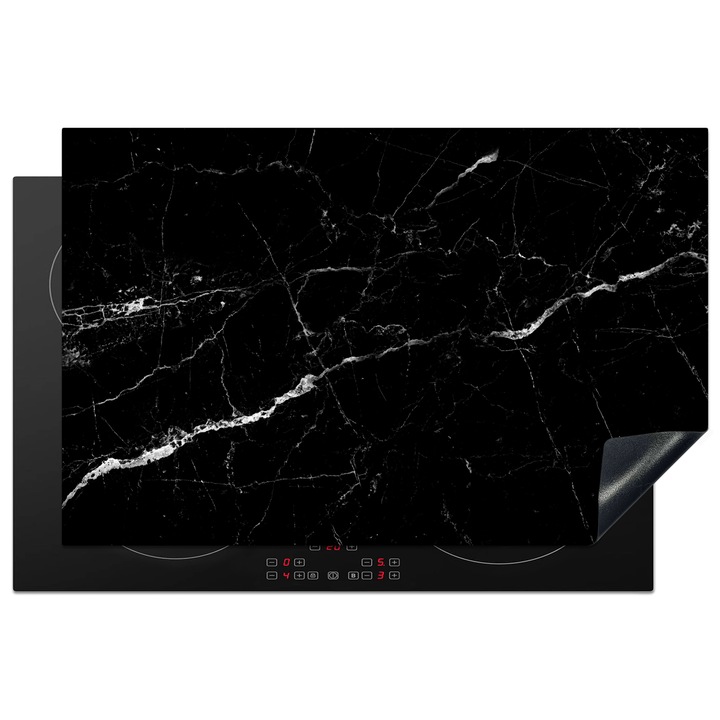 Protectie pentru plita inductie, Protectie aragaz, Acoperitor plita, Antizgarieturi, Decor bucatarie Gri 80x52 cm