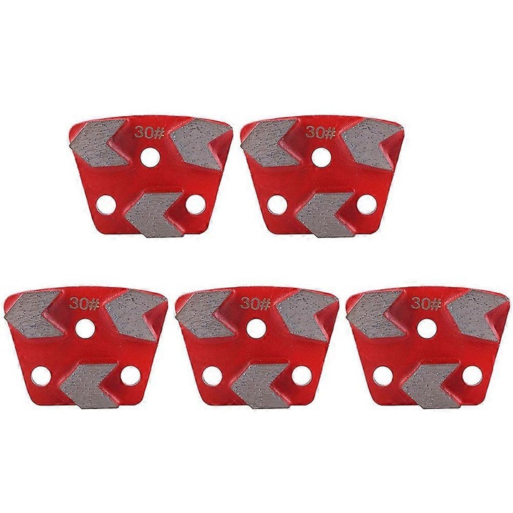 Set 5 discuri de slefuire diamantate 30 Grit pentru polizor, metalice, pentru beton