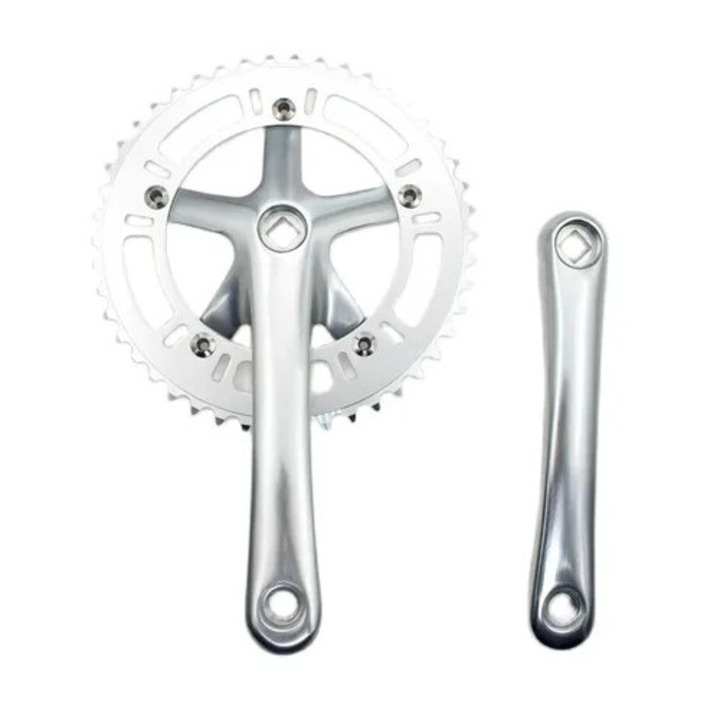 Angrenaj bicicleta 46T 170mm, 130BCD, un singur viteza, pentru bicicleta pliabila