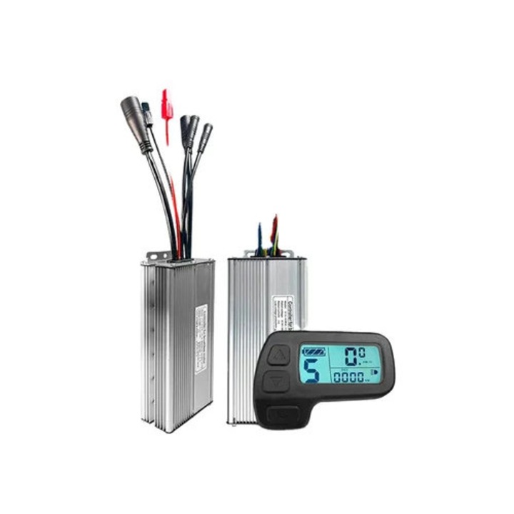 Controller Ebike 36V/48V 30A pentru motor hub 1000W, cu display LCD si acceleratie