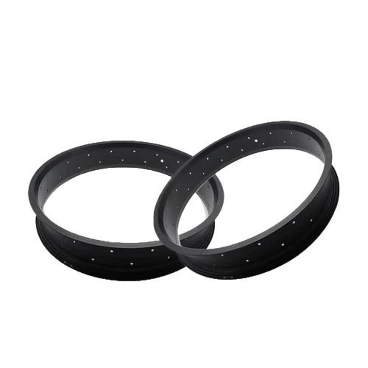 Janta roata bicicleta 20/26*4.0, 36 gauri, neagra, pentru bicicleta electrica, aluminiu