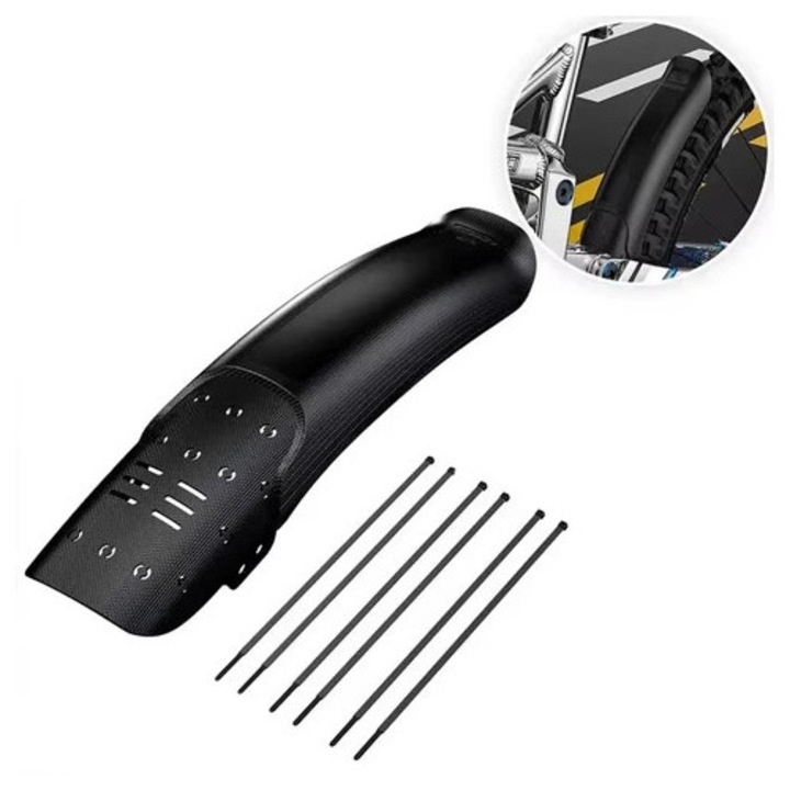 Aparatori bicicleta, carbon, set, pentru roti fata/spate, universal