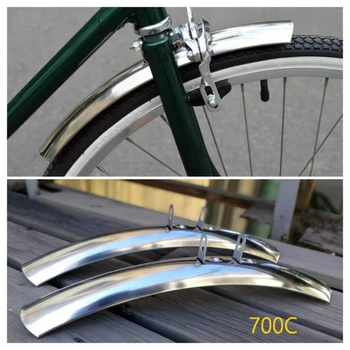 Aparatori bicicleta, 700C, 23C, 25C, din otel inoxidabil, set