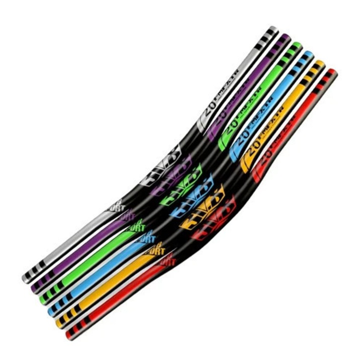 Ghidoane bicicleta 720/780mm, 31.8mm, aluminiu, set