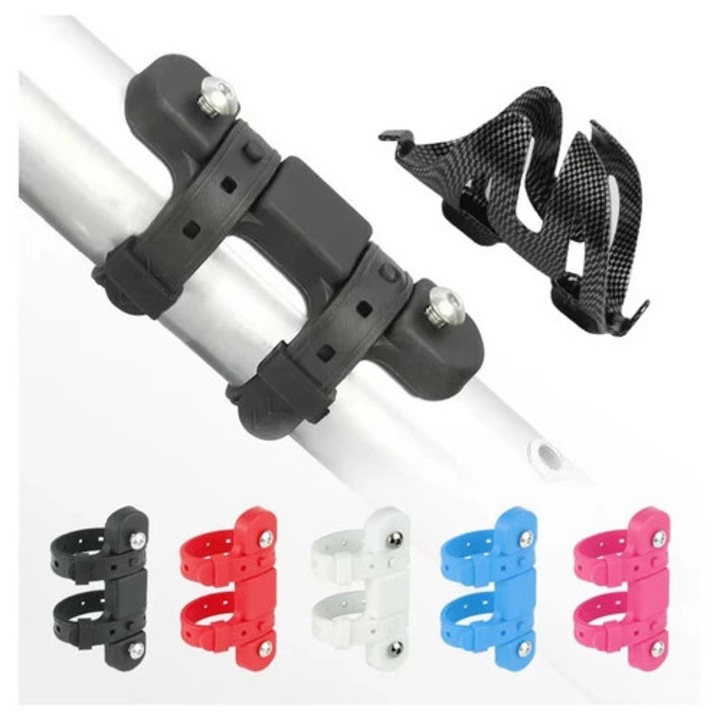 Suport pentru sticla de apa bicicleta, converter baza, curele din silicon, accesorii ciclism