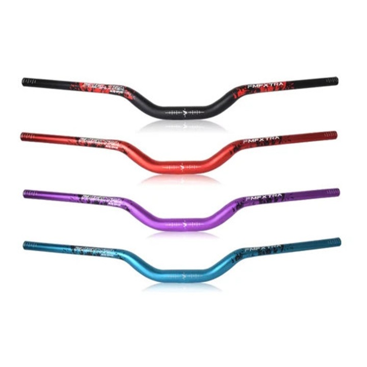 Ghidoane bicicleta 31.8x780/720mm aluminiu 6061, ridicate 60mm, forma de inghititura