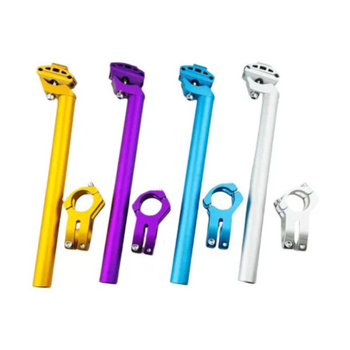 Tija bicicleta MTB 25.4-31.6mm, 300mm, set