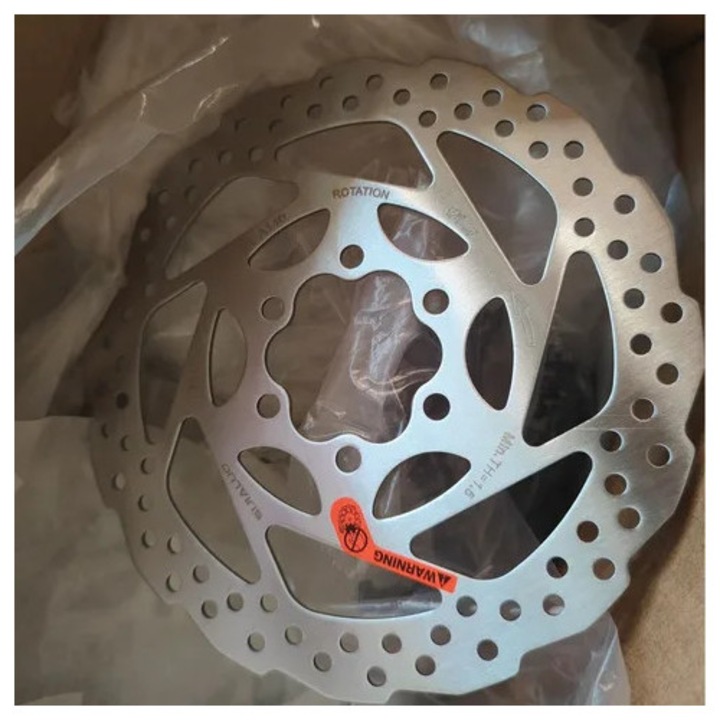 Rotori disc frana bicicleta montana RT56, set 6 suruburi, 140x160x180mm, pentru frane hidraulice