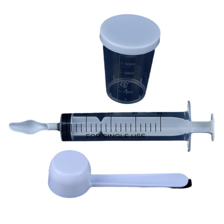 Set seringa hranire pasari, 20ml, materiale de calitate, usor de curatat, pentru animale mici