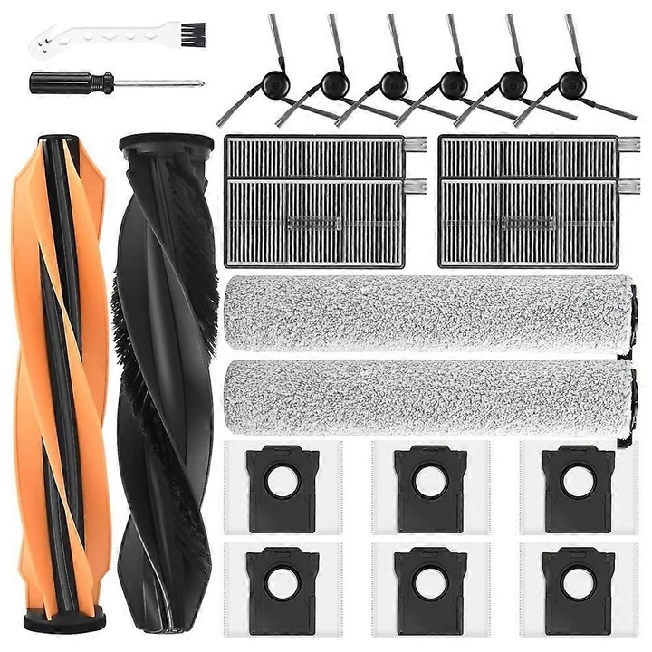 Set 22 accesorii de schimb pentru aspirator robot Dreame Aqua10 Ultra, perii, filtre, saci mop