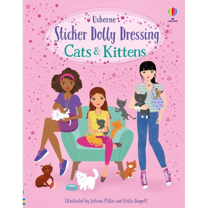 Sticker Dolly Dressing Cats and Kittens