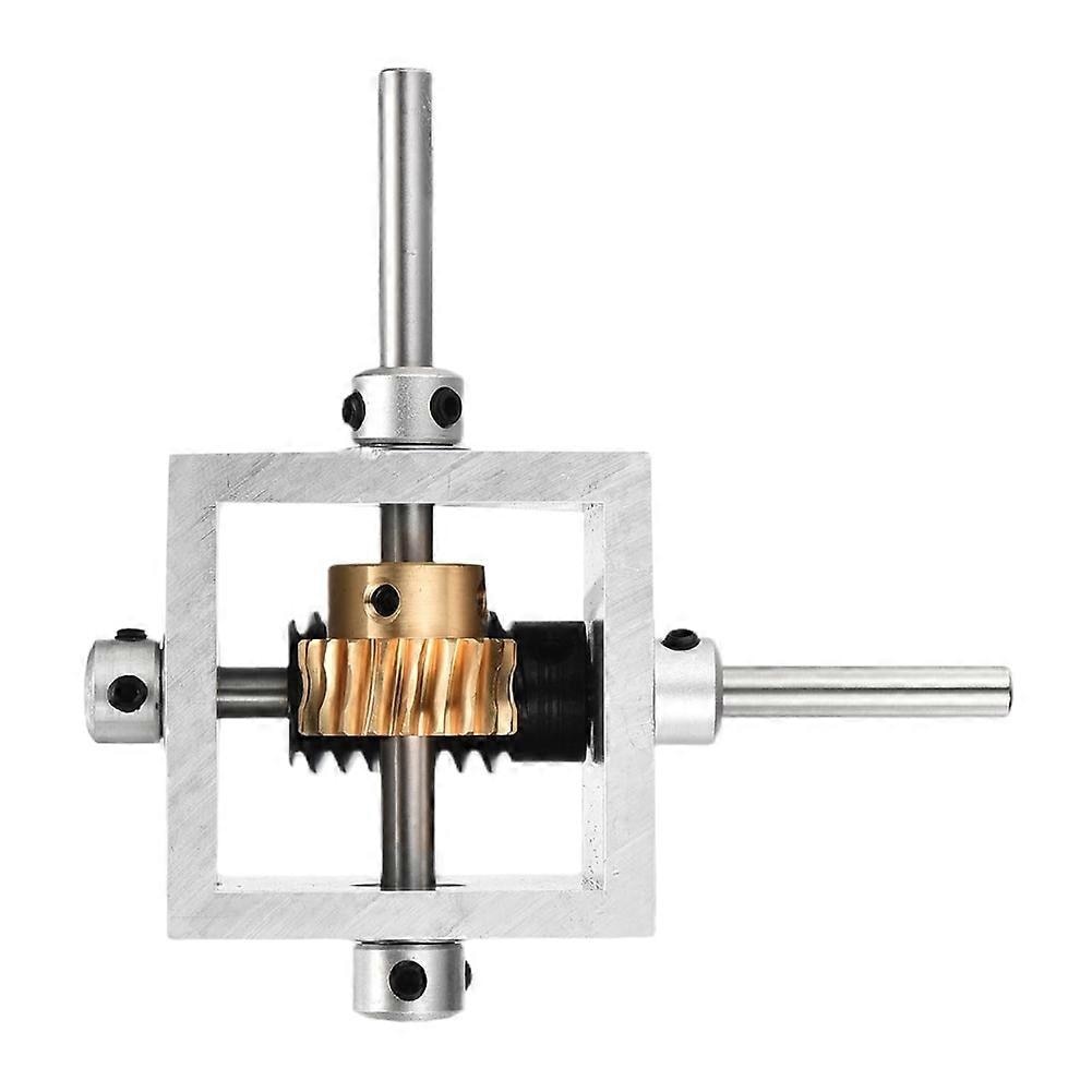 Angrenaj melcat 90 grade, 1:20 reducere, 20 dinti, 6mm ax, 100x100x50mm ...