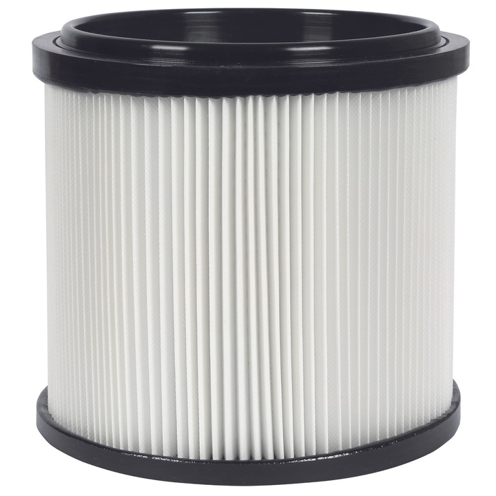 Filtru pliat original Einhell pentru clasa de praf L, accesoriu pentru aspiratoarele umed-uscat Einhell din clasa de praf L, pentru aspirare uscata, Ø 150 mm, inaltime 175 mm