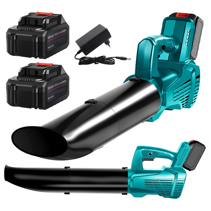 Suflanta electrica frunze fara fir, Zola, 400 W, 83 m/s, 2 acumulatori, 3000 mAh, 30.000 rpm