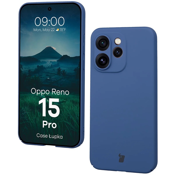 Husa Bizon Case Lupka pentru Oppo Reno 15 Pro, Albastru