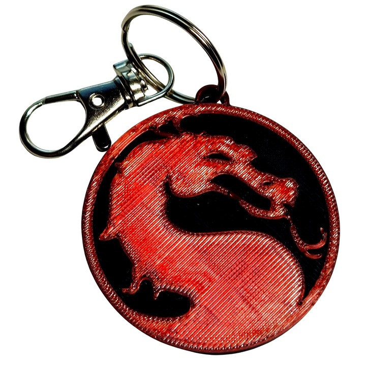 Breloc 3D Mortal Kombat Logo