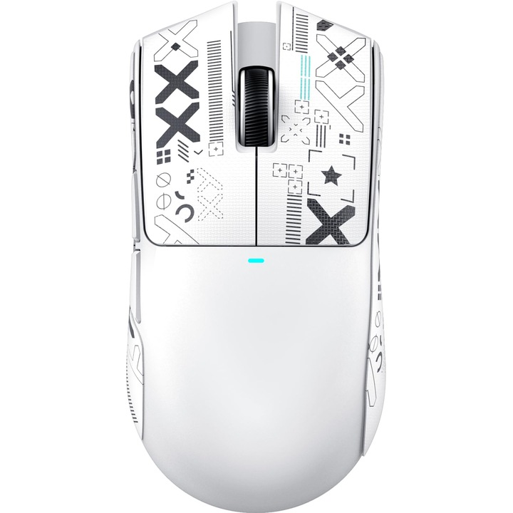 Mouse de gaming si office ATTACK SHARK X11 SE, Tri-Mode 2.4G/BT/USB-C, 22000 DPI, senzor PAW3311, 65 ore, compatibil Win11/Xbox/PS/Mac, Alb + banda adeziva