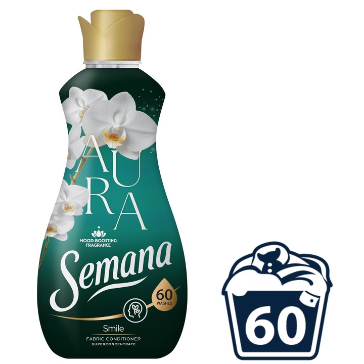 Balsam de rufe Superconcentrat Semana Aura Smile, 60 spalari, 1.2l