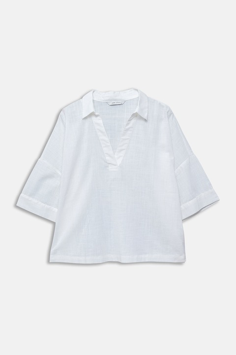 LC WAIKIKI, Bluza cu decolteu in V si maneci cazute, Alb, 2XL