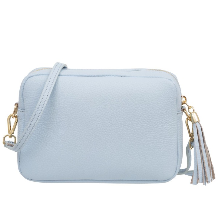 Kaletnik férfi táska, Balena modell, valódi bőr, kék, levehető pánttal