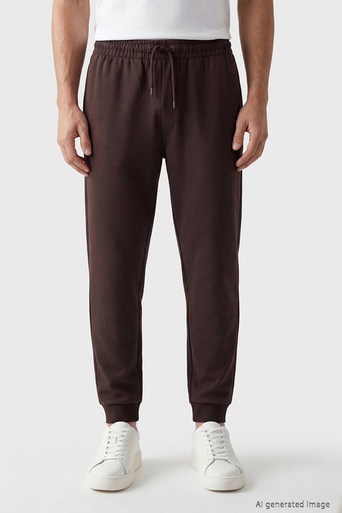 LC WAIKIKI, Pantaloni de trening cu snur de ajustare in talie, Violet aubergine
