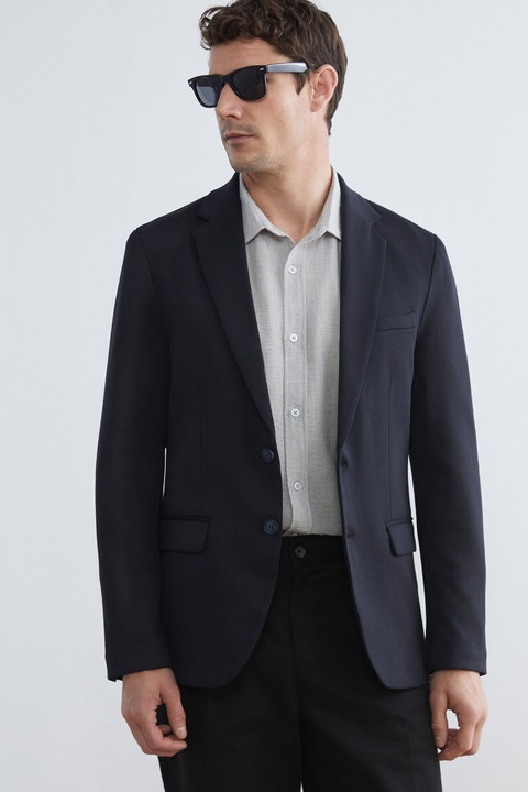 LC WAIKIKI, Sacou slim fit, Albastru ultramarin