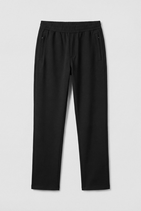 LC WAIKIKI, Pantaloni de trening cu croiala dreapta si buzunare, Negru, S