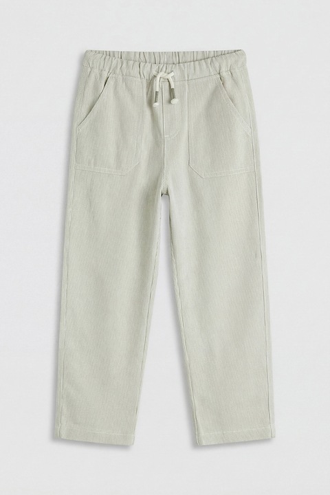 LC WAIKIKI, Pantaloni din reiat cu snur, Verde