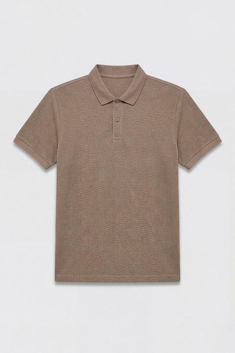 LC WAIKIKI, Tricou polo uni, Maro taupe