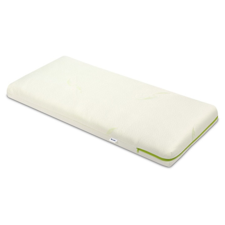 Saltea copii Sensillo Gryka-Pianka-Kokos 90x40cm, 8cm grosime, Aloe Vera