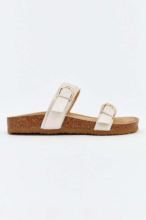 LC WAIKIKI, Papuci cu talpa plata, Alb fildes, 36