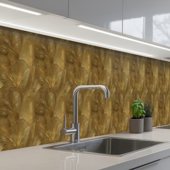 Декоративен панел OnlyWow, защита за готварска печка против пръски, топлоустойчив, 350x60см