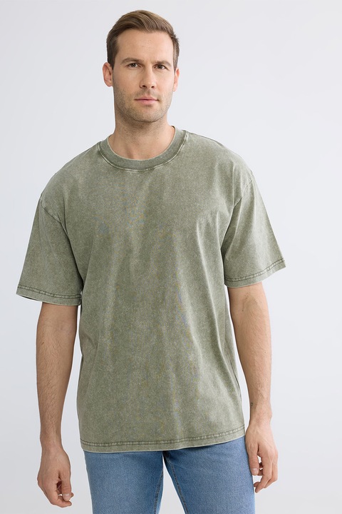 LC WAIKIKI, Tricou lejer de bumbac, Kaki