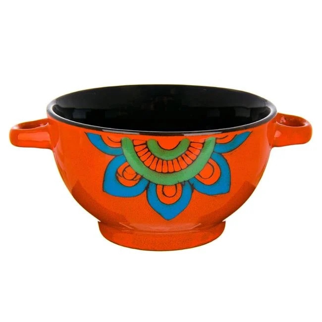 BAMI Bol de porțelan x8cm portocaliu 14x8cm, 650 ml