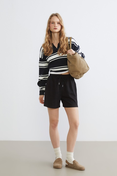 LC WAIKIKI, Pantaloni de trening scurti, Negru