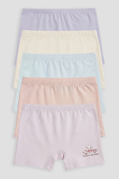 LC WAIKIKI, Set de boxeri din amestec de bumbac - 5 perechi, Galben pal/Albastru pal/Lila