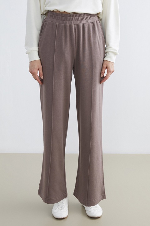 LC WAIKIKI, Pantaloni de trening cu talie elastica, Violet prafuit