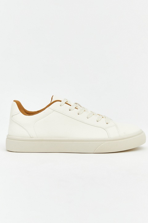 LC WAIKIKI, Pantofi sport low-cut din material sintetic, Alb