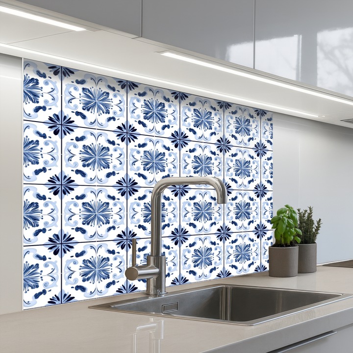 OnlyWow dekoratív panel, fröccsenésálló, hőálló, 100x80cm, öntapadós