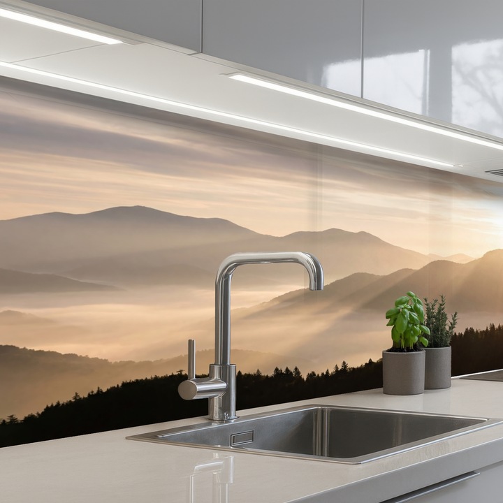 Dekoratív panel, OnlyWow, tűzhelyvédő, fröccsenésgátló, hőálló, 200x80 cm