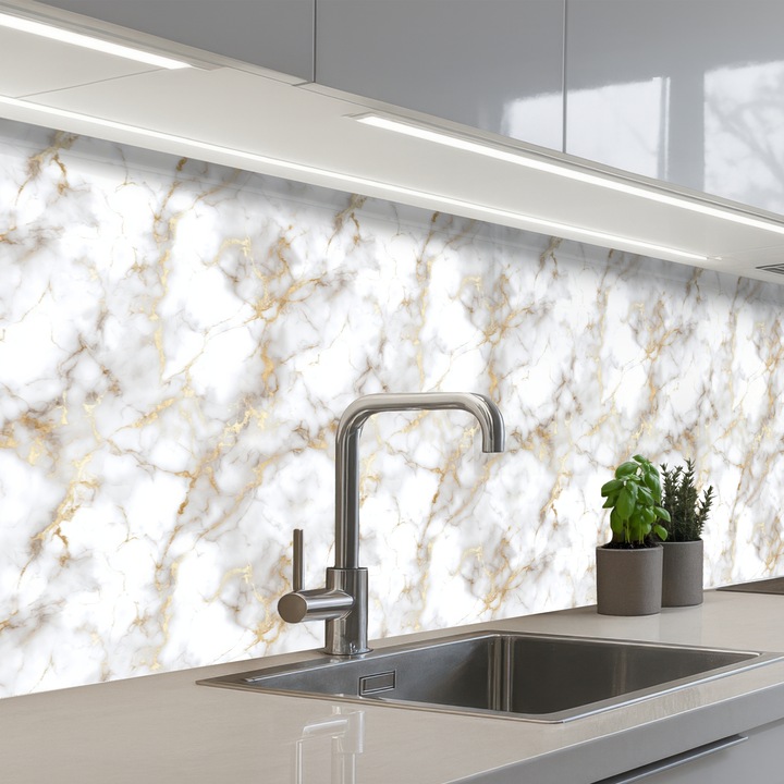 Декоративен кухненски панел OnlyWow, против пръски, топлоустойчив, 300x80см, самозалепващ се