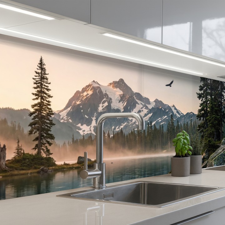 Декоративен панел, OnlyWow, Против пръски, Термоустойчив, 300x80 см